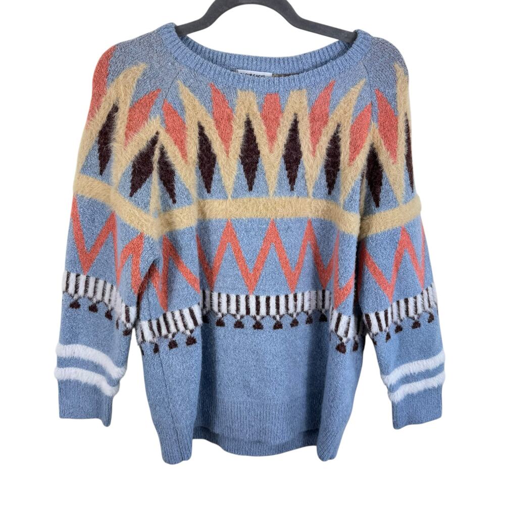 Cache Cache Aztec Colorful Tight Knit Fuzzy Cozy … - image 1